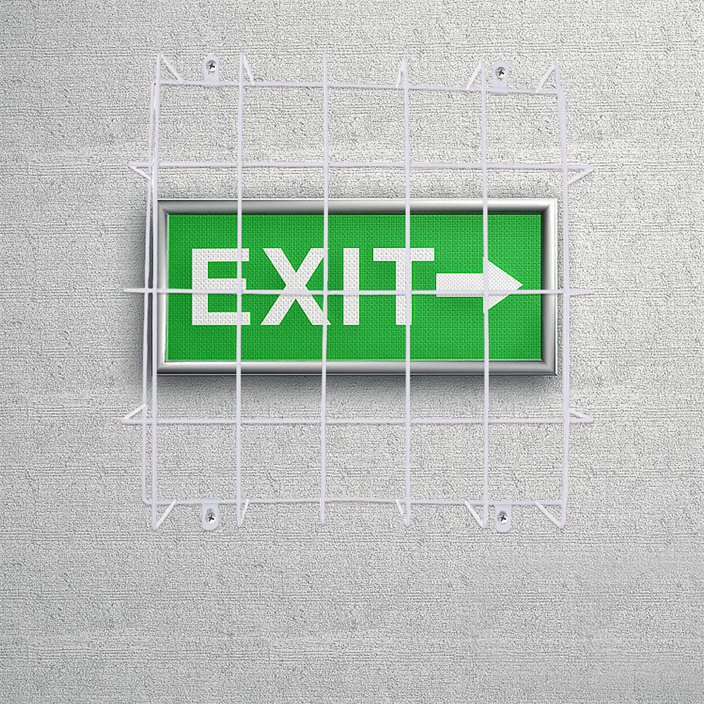 Emergency Exit Sign - 2 unidades de protetor para placas