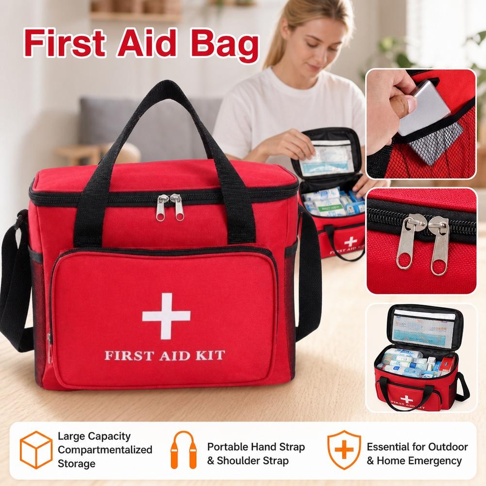 First Aid Bag Kit - Kit de primeiros socorros portátil, bolsa