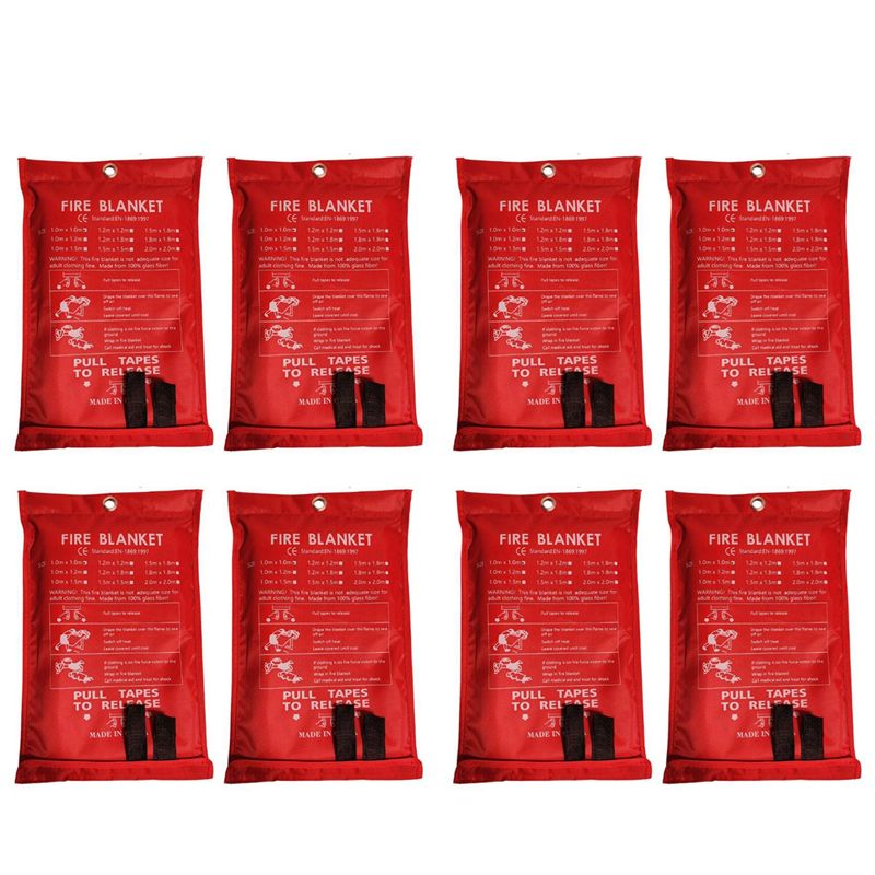 Fire Blanket Kitchen - B48B-8PCS Manta de Emergência para Incêndio,