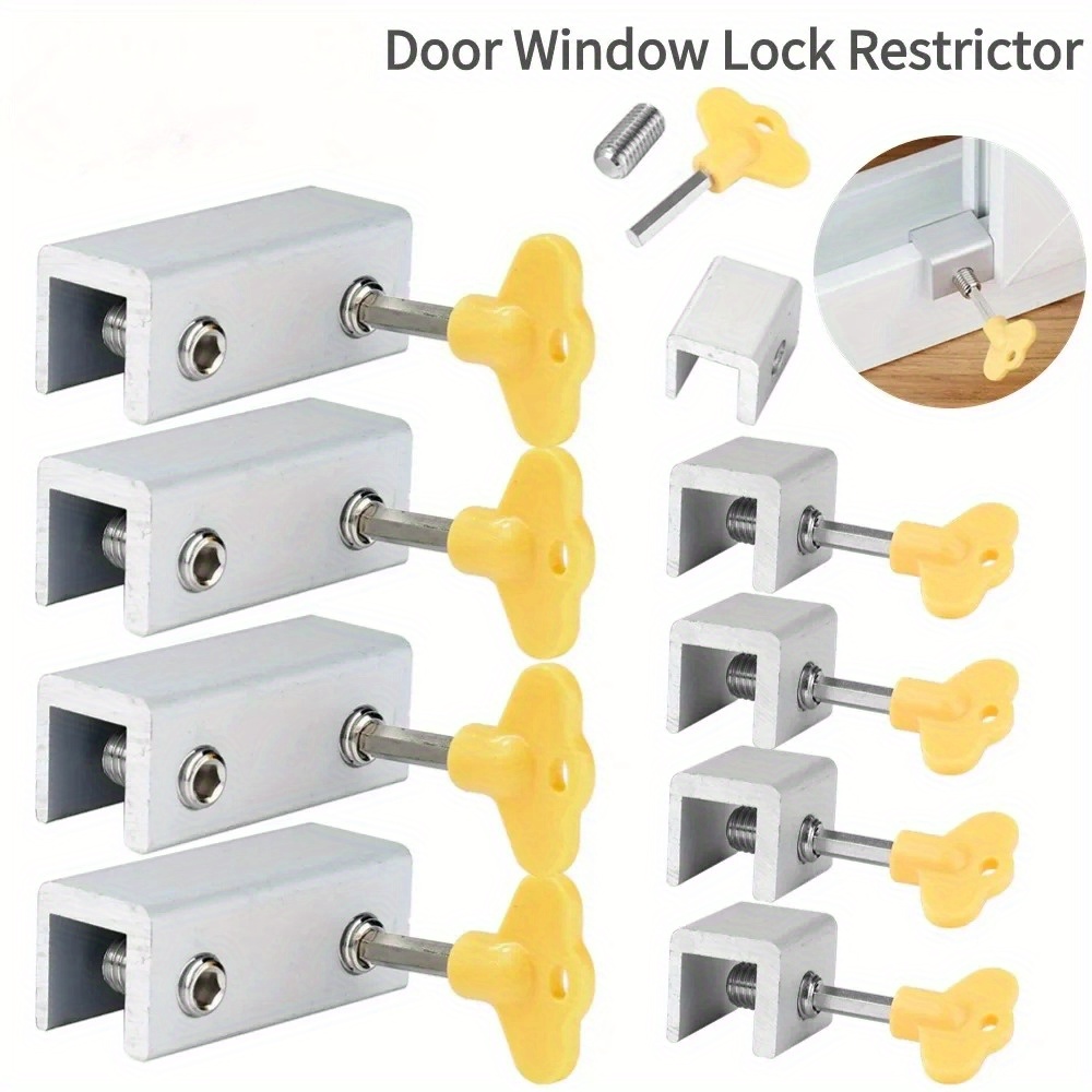 Window Lock Bar - 2-4 pces rolha de bloqueio de