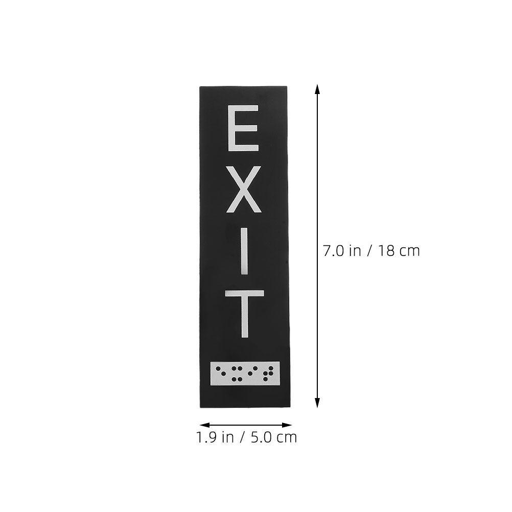 Sinal de Saída com Adesivo Acr - Emergency Exit Sign avaliação e preço