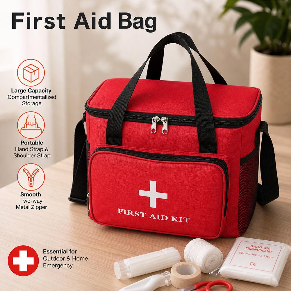 Kit de primeiros socorros port - First Aid Bag Kit avaliação e preço