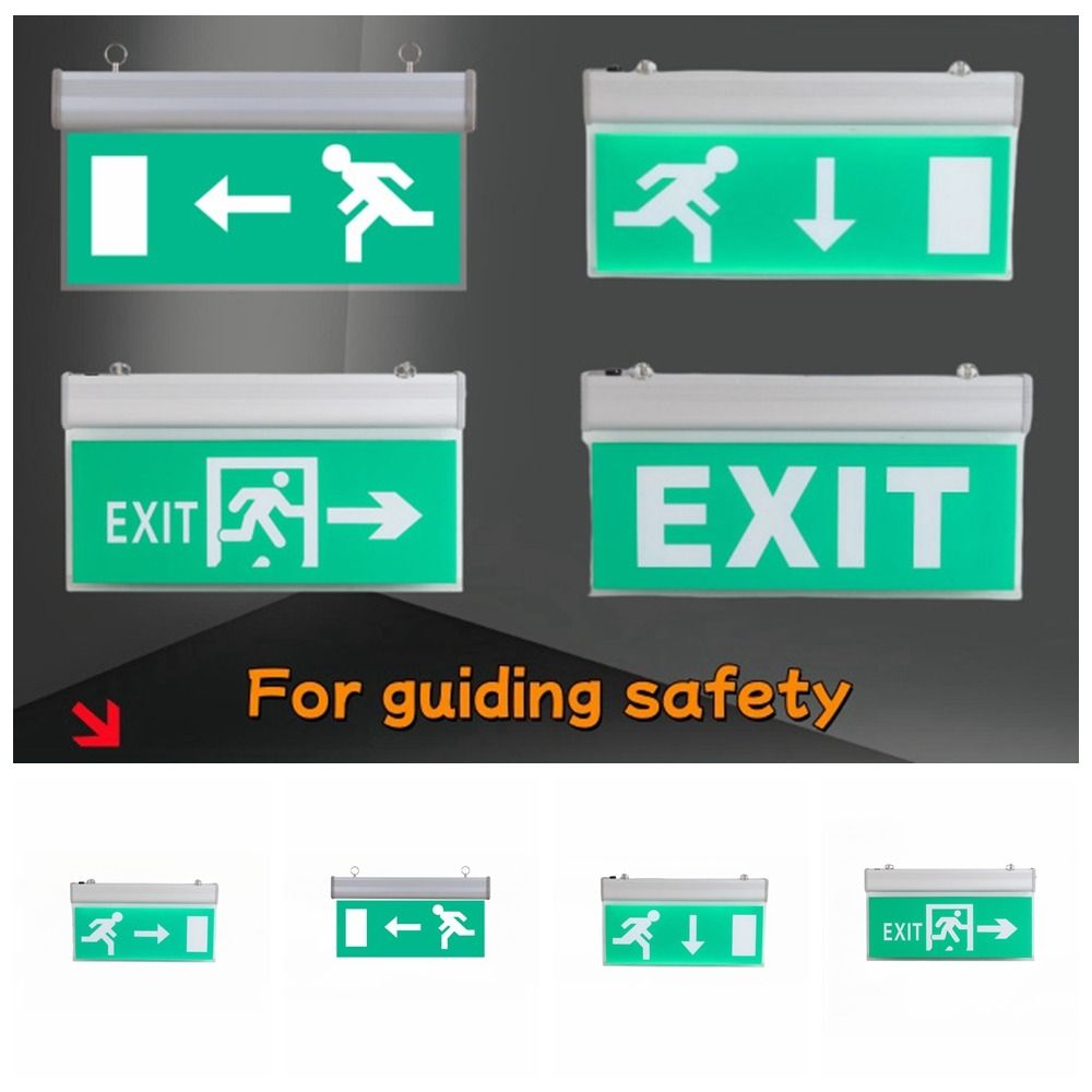 110-240v comercial led sinal d - Emergency Exit Sign avaliação e preço