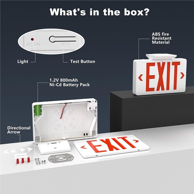 [NOVO! A25P] Sinal de Saída Ve - Emergency Exit Sign avaliação e preço