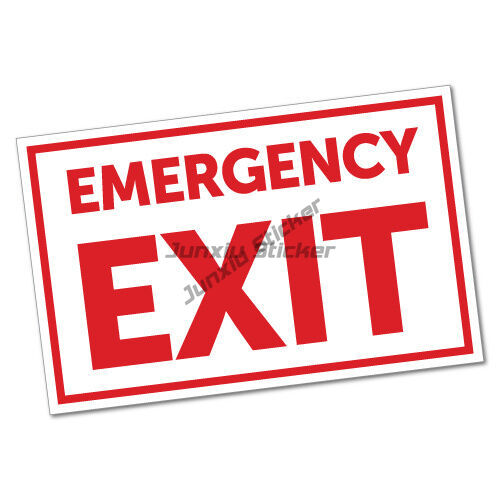 Saída De Emergência Vinil Ades - Emergency Exit Sign avaliação e preço