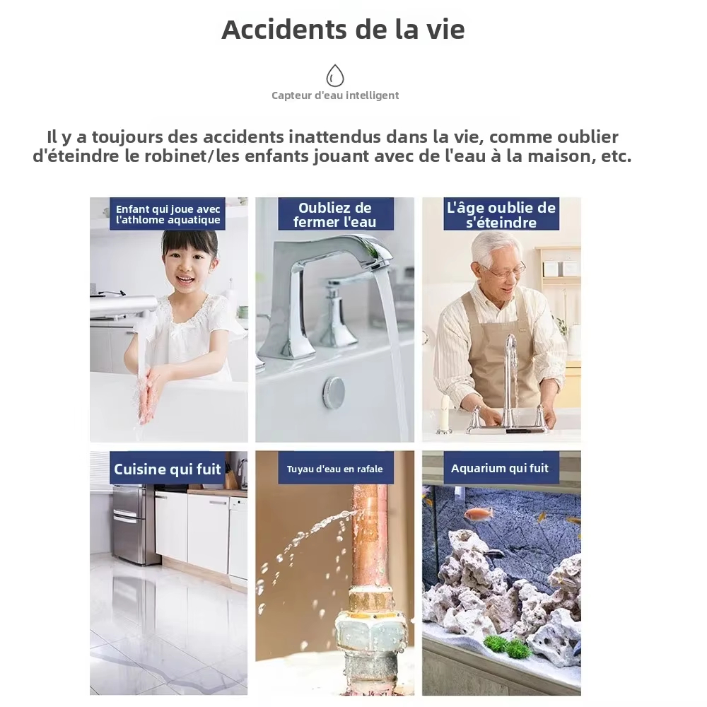 Funciona com o aplicativo Tuya - Water Alarm Sensor avaliação e preço